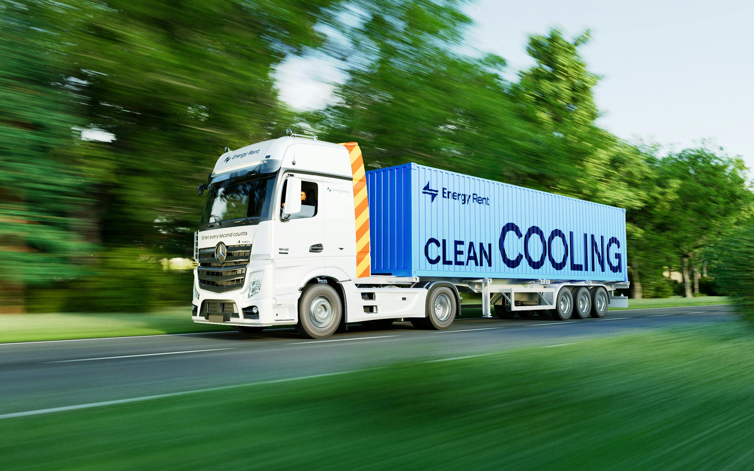 Picture of a trailer with a cooling container